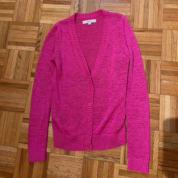 Loft Pink Cardigan - Picture 2 of 3